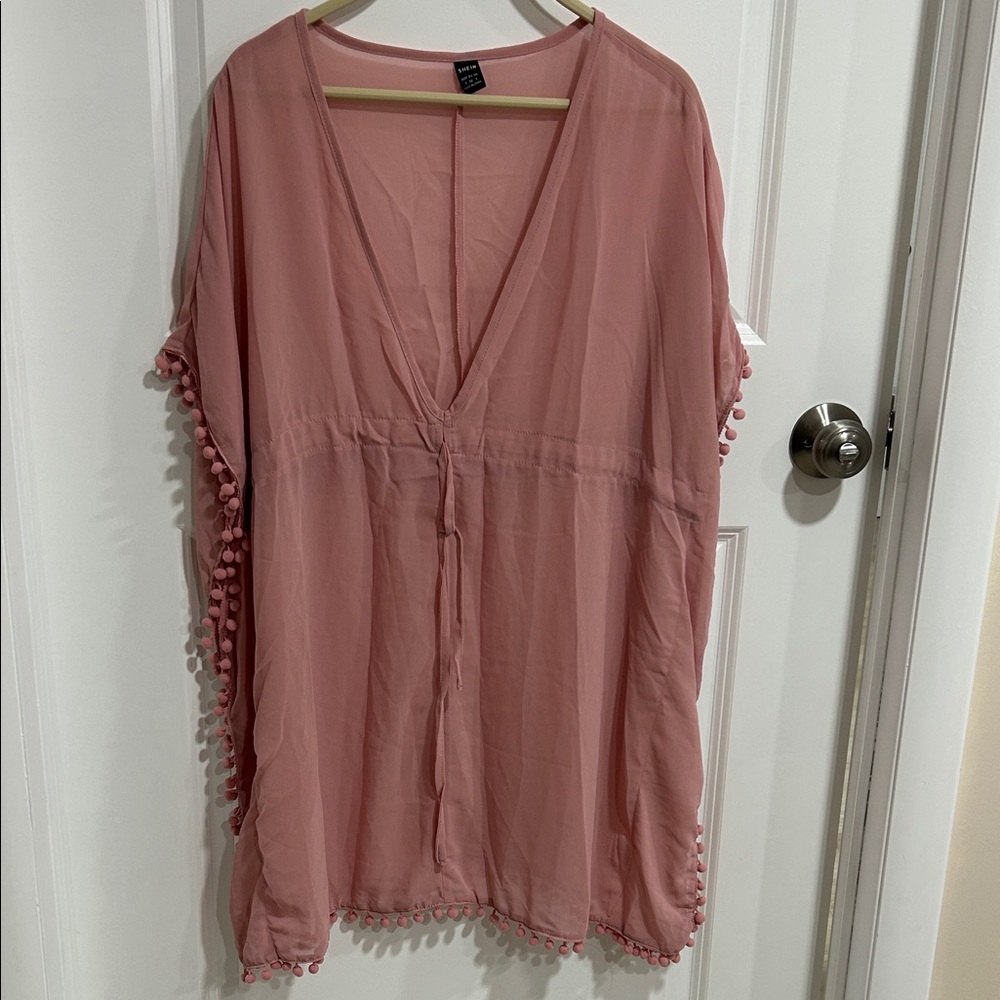 SHEIN Blush Pink Swimsuit Coverup